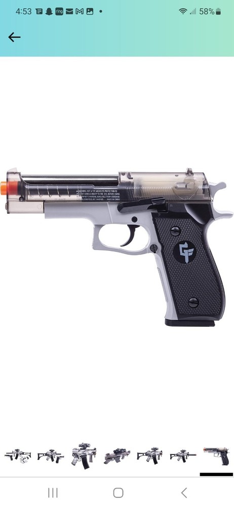 GAME FACE Ghost Affliction Full-Auto Airsoft BB Rifle And Spring-Powered Kit
