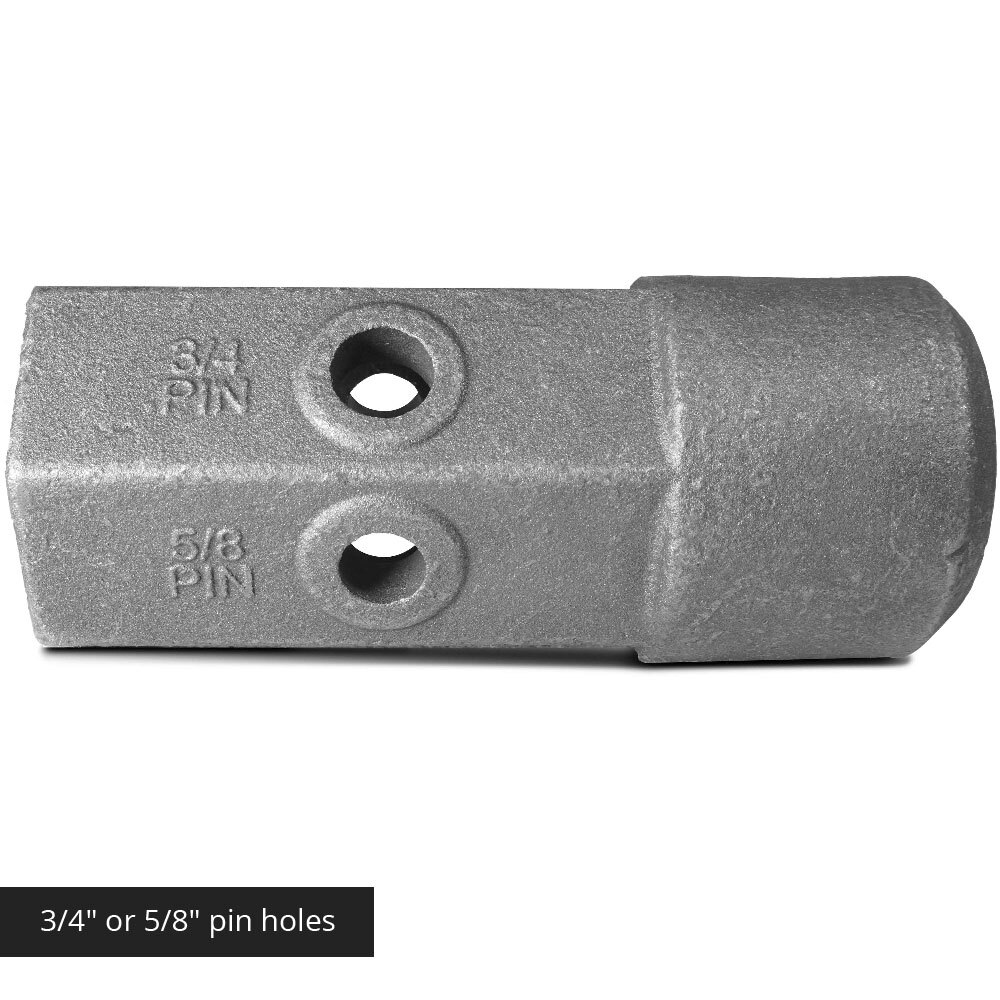 Titan Attachments Auger Bit Repair Hub 2" Female Hex 5/8 and 3/4