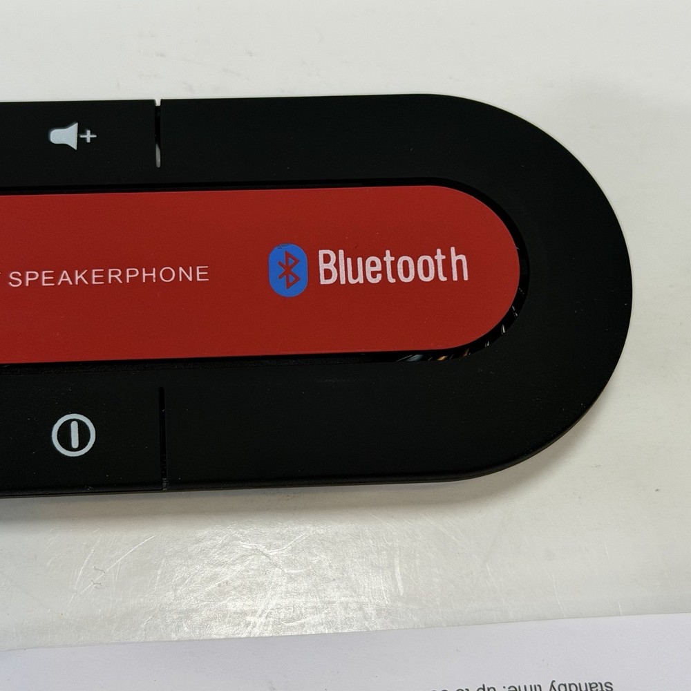 Bluetooth 4.1 Handsfree Car Kit Sun Visor Speakerphone Multipoint Wireless Auto