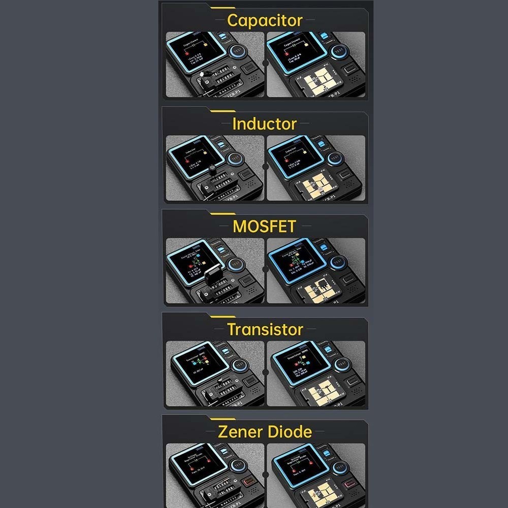 Advanced Patch Holder Function for Easy Testing with LCRP1 Transistor Tester