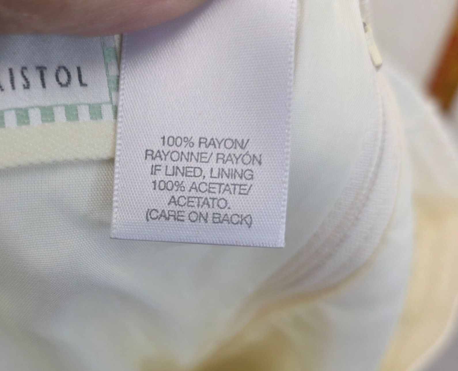 Vintage Susan Bristol Pencil Skirt Sz 8 Ivory Deadstock USA Neutral Fairy Career