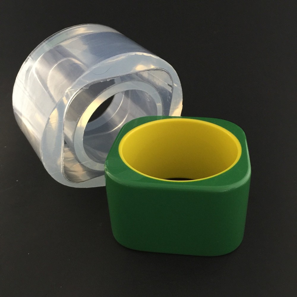 BANGLE CLEAR SILICONE MOLD (MB122) WIDE SQUARE BANGLE BRACELET MOLD