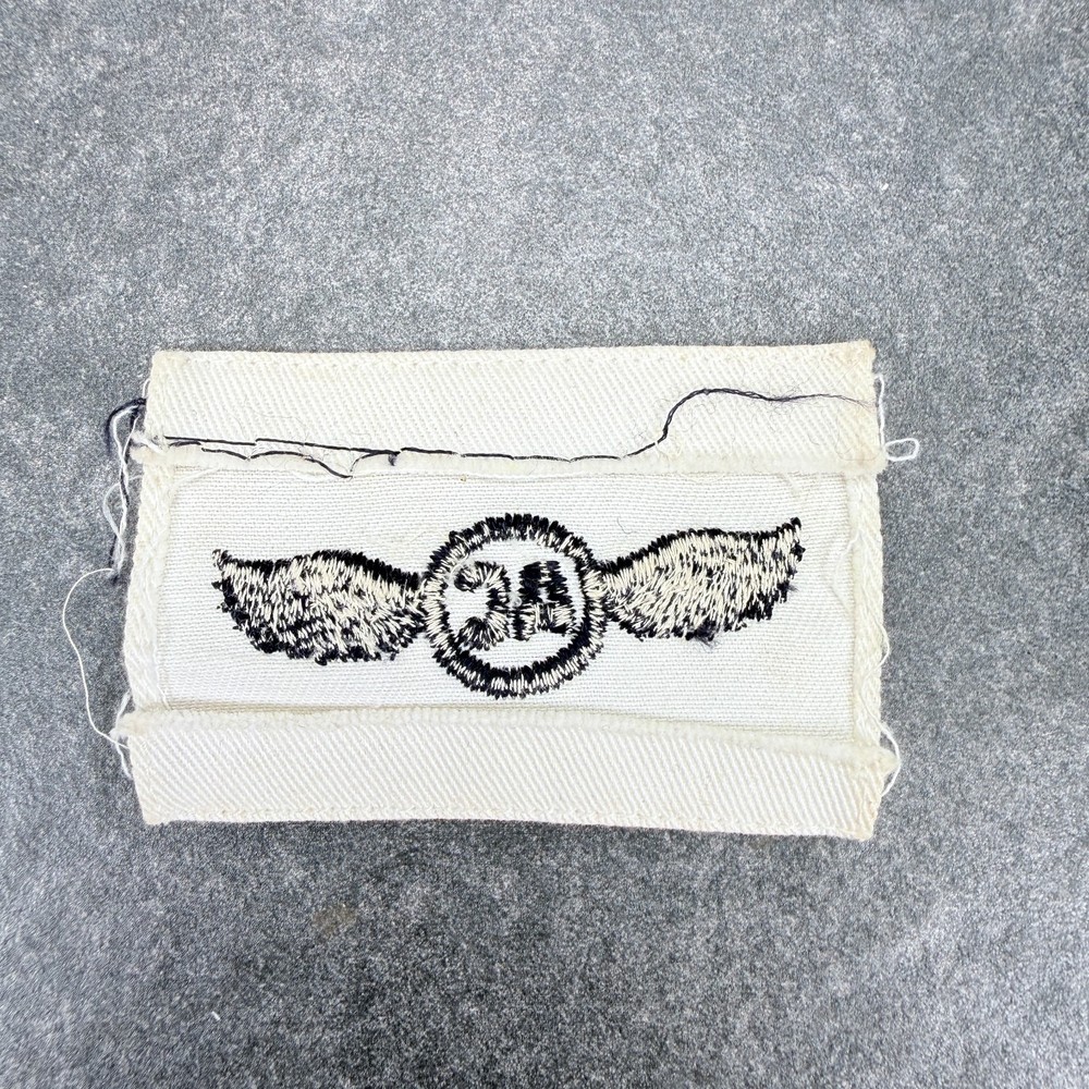 1960s White Twill AC Wings Aviation Patch