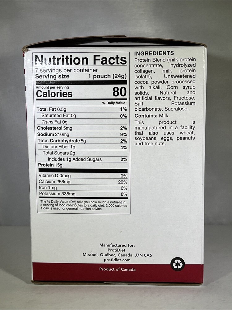 Proti Diet Hot Cocoa mix Meal Replacement