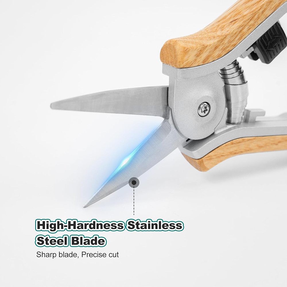 Berry&Bird 2PCS Pruning Shears Mini Straight Blades Pruning Scissors Snips