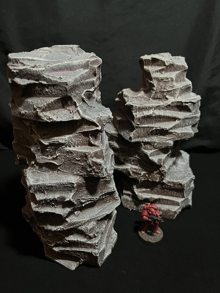 wargaming Scatter terrain Rock Pillars Compatible With Warhammer40k