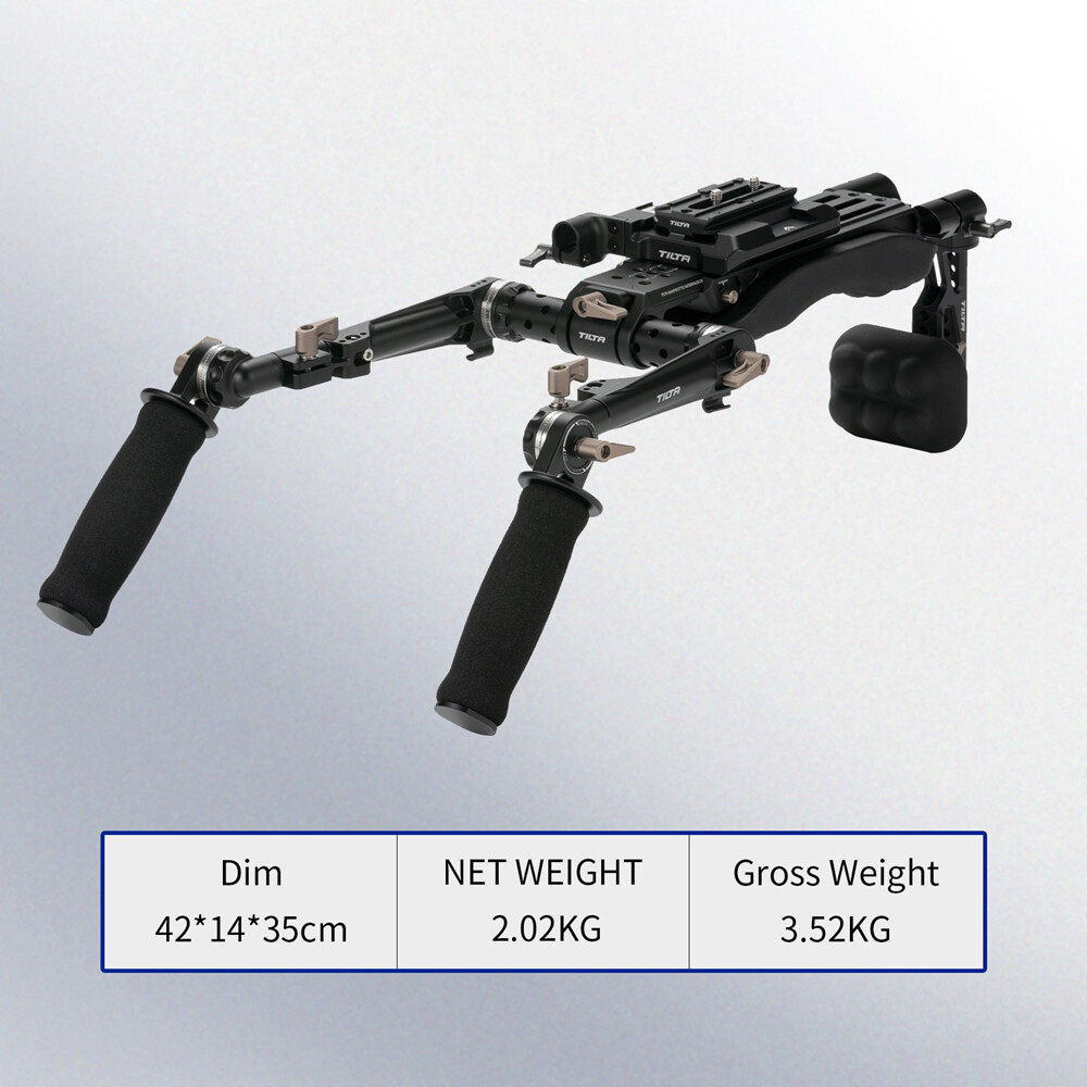 Tilta Lightweight Shoulder Rig Camera Moive Making Holder Kit Universal DSLR