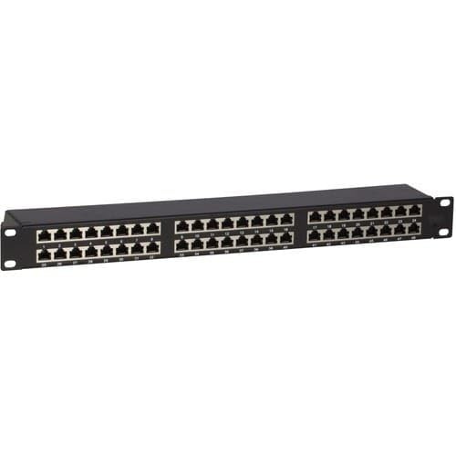 4XEM Cat6A UTP 48-Port Patch Panel Gigabit Ready Rackmount