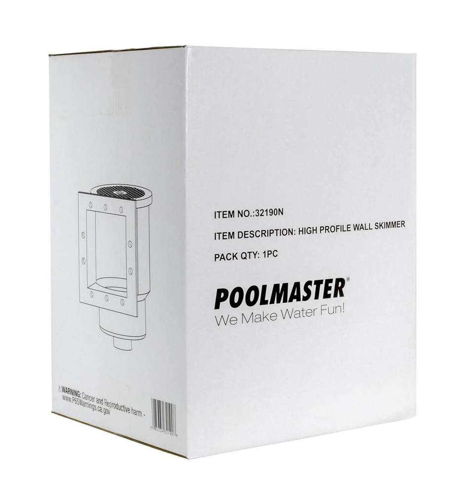 Poolmaster 32190 High-Profile Thru-Wall Swimming Pool Skimmer