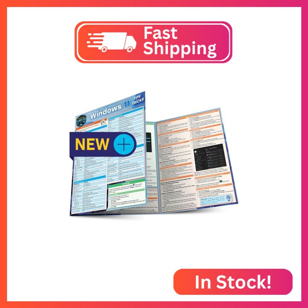 Microsoft Windows 11 - Tips & Tricks: QuickStudy Laminated Computer Reference Gu