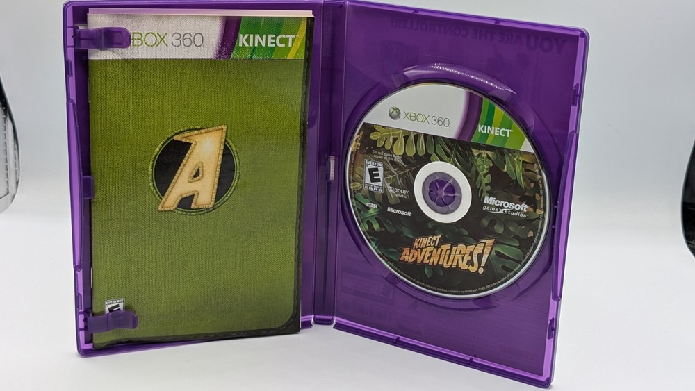 Microsoft XBOX 360 Kinect Sensor Bar with Original Box & Game