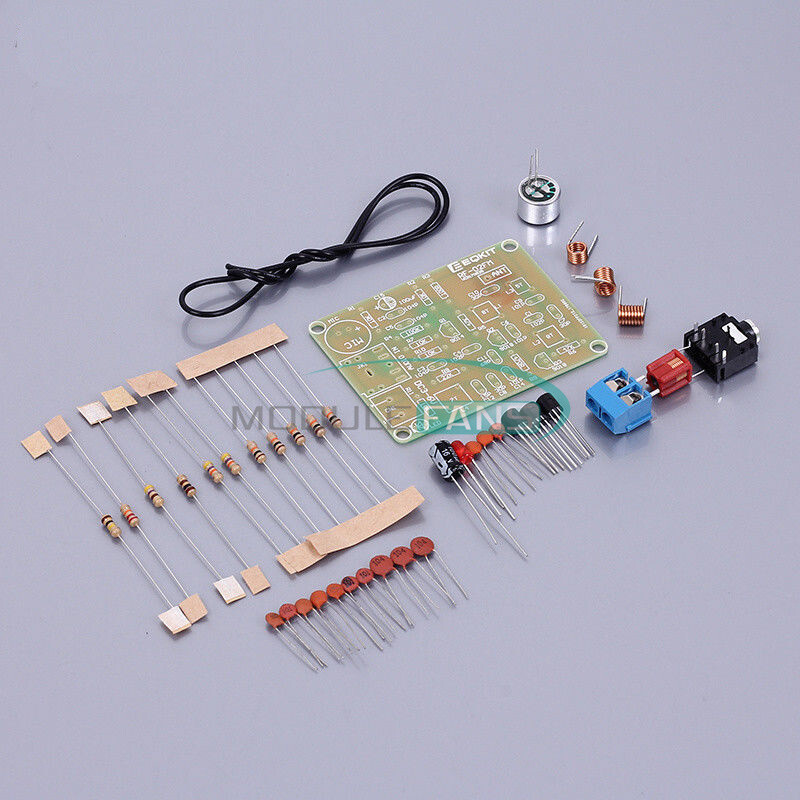 FM Wireless Microphone Suite FM Radio Transmitter 1.5-9V 88-108MHz Module DIY