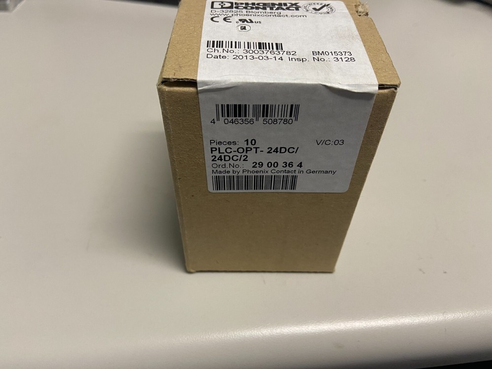 10 PCS Phoenix Contact PLC-OPT- 5DC/ 24DC/2/ACT Solid-State Relay Module 2900375