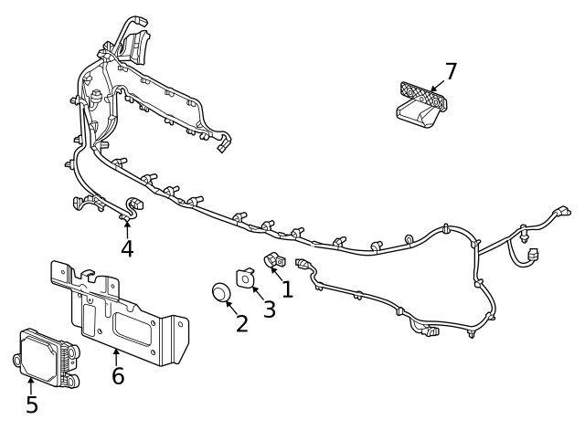 Genuine GM Forward Range Radar Bracket 84561514
