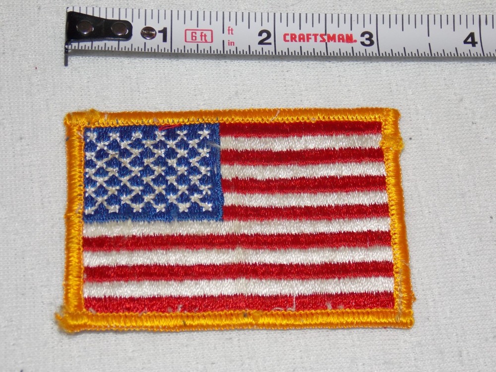 Sew on Patch  U.S. Army Uniform Patch Flag 3.25"x2"