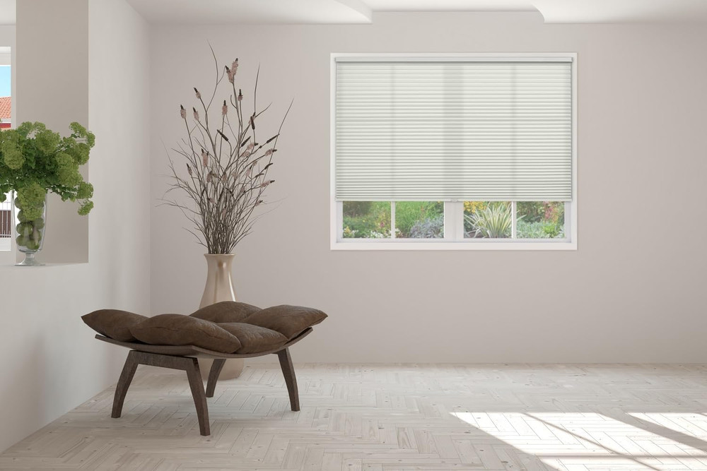 Cellular Honeycomb Cordless Polyester Shade, 9/16" Single Cell, Light Filtering,