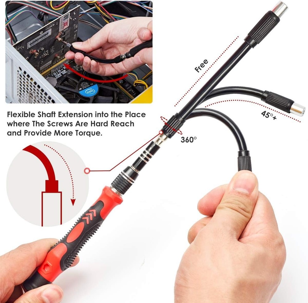 Magnetic Precision Screwdriver Set for iPhone, PC, Nintendo