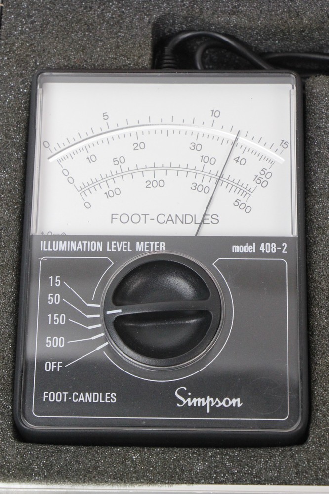 Simpson Illumination Level Meter Model 408-2 with Case