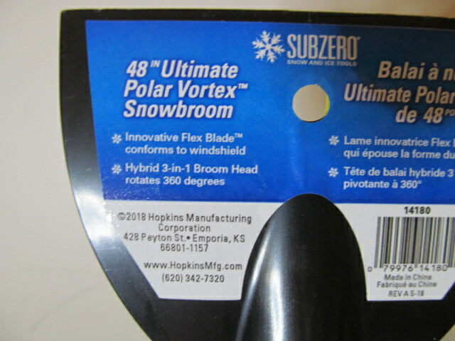 Subzero Ultimate Polar Votex Car Broom Extends Up to 48", Yellow 14180