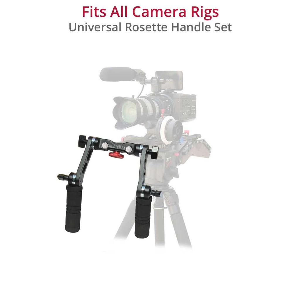 SHOOTVILLA Quick Mount 15mm Arri style Rosette lock handle grip Set