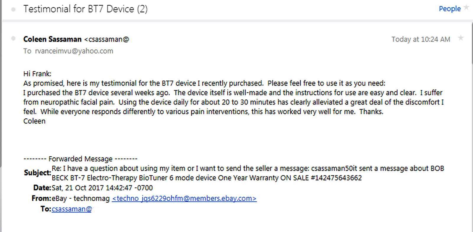 BOB BECK CES BRAIN TUNER Model BT-5 BATTERY POWERED TYPE