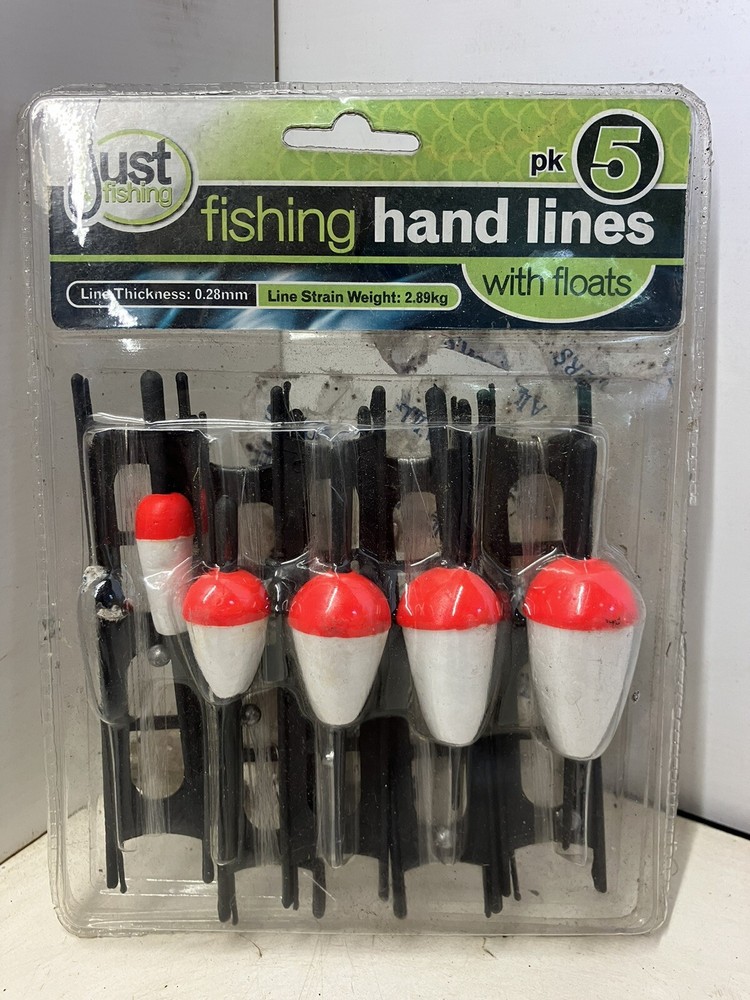 Fishing Hand Lines, Four Pack, 20 Total,