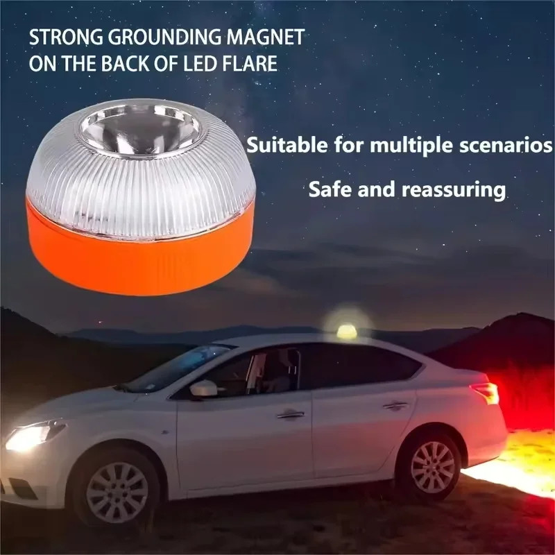 Car Emergency Beacon Light V16 Magnetic Induction Strobe Flashing