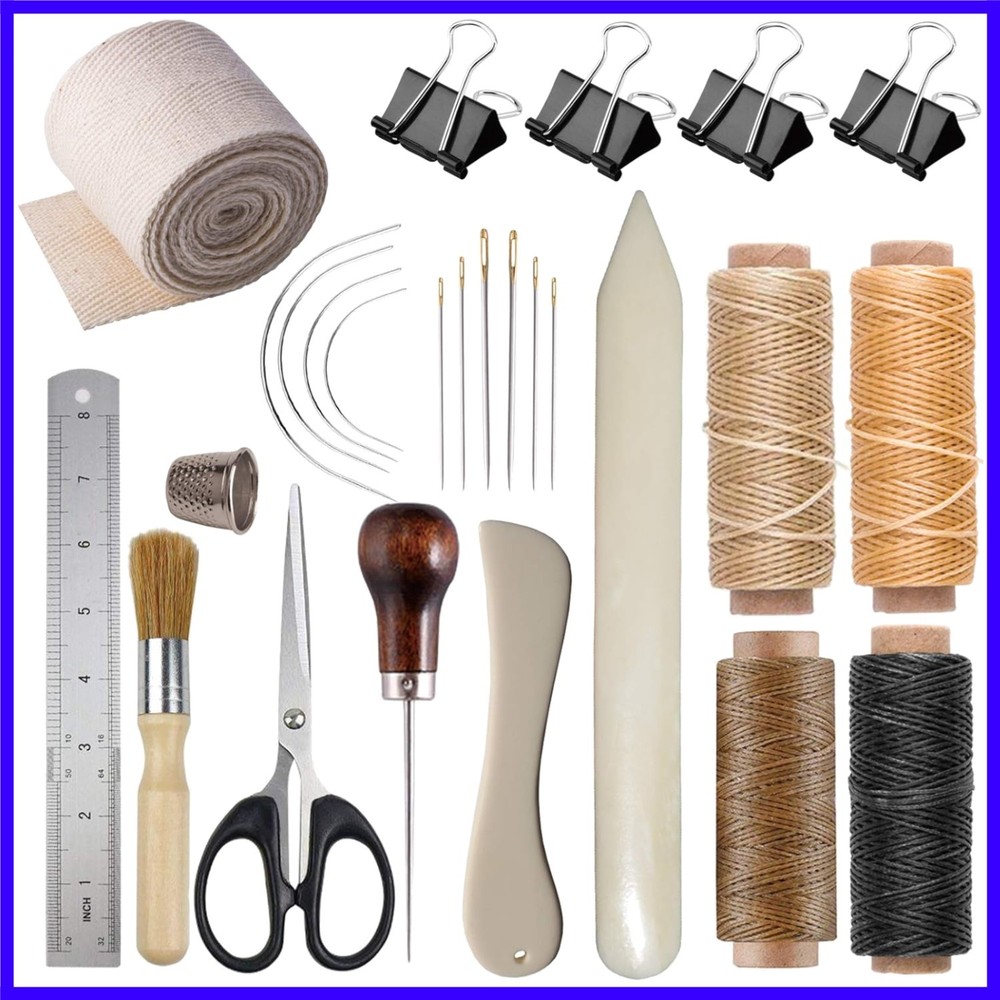Bookbinding Kits, Bookbinding Supplies Hand Book Binding Starter Tools Set wi...
