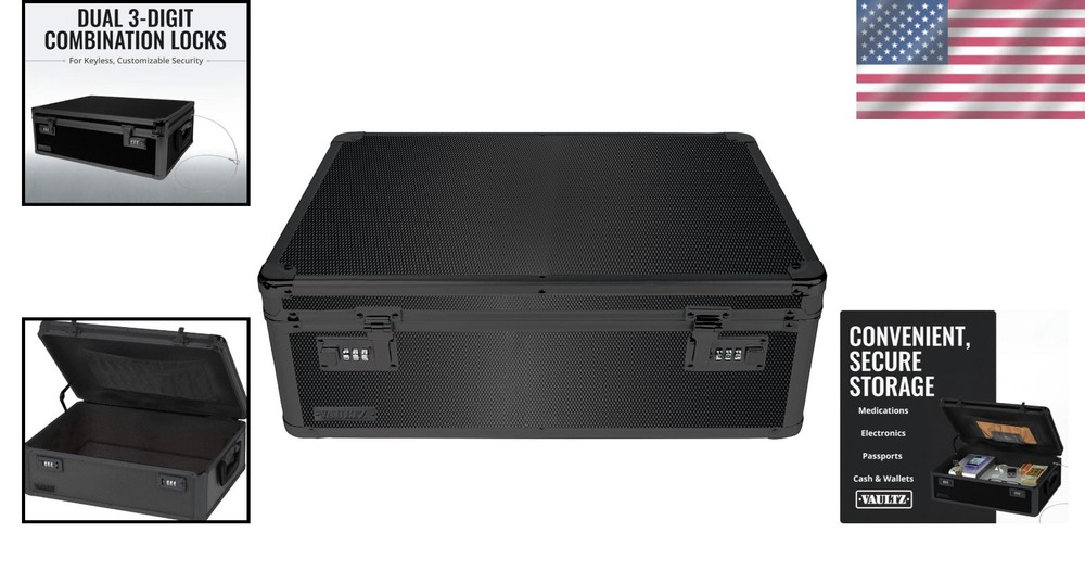 Security Lock Box - Personal Items Safe with Combo Lock