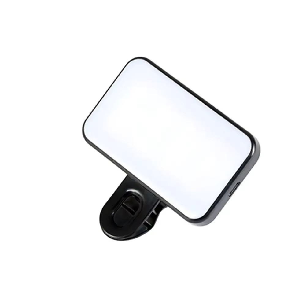Portable Mini LED Fill Light Mobile Phone Clip-On Selfie Light USB Rechargeable