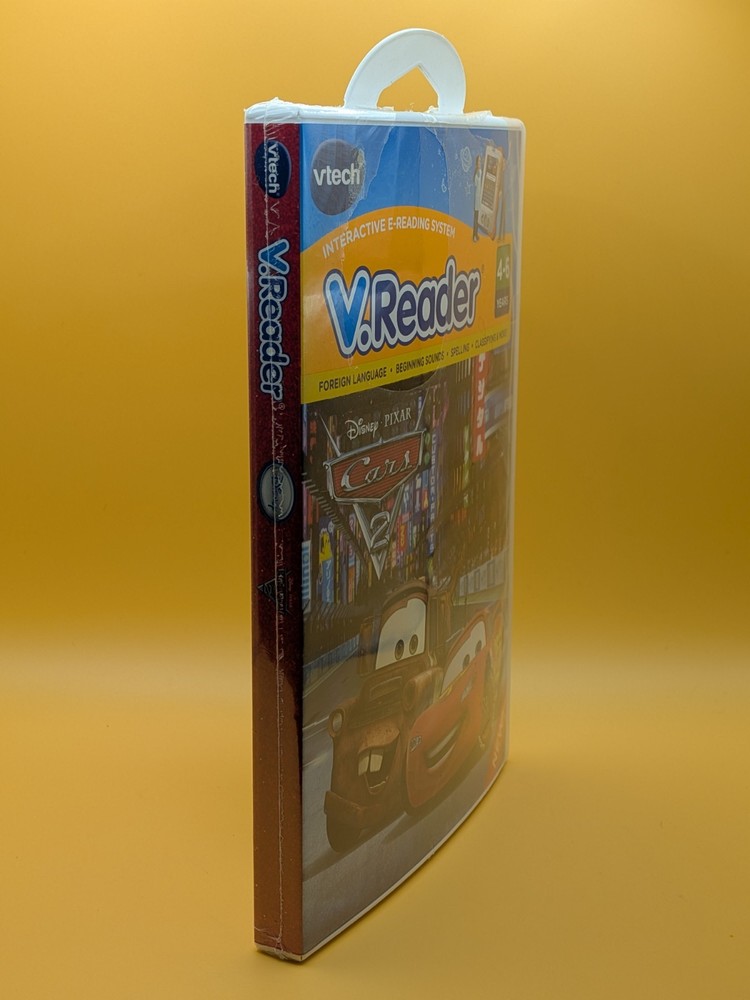 Vtech V.Reader Cars 2 Interactive E-Reading System-Ages: 4-6 Years - Sealed