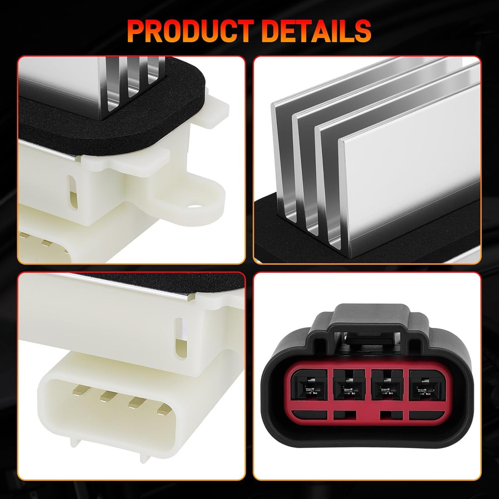 HVAC Blower Motor Resistor AC Blower Control Module with Connector Wire Harness,