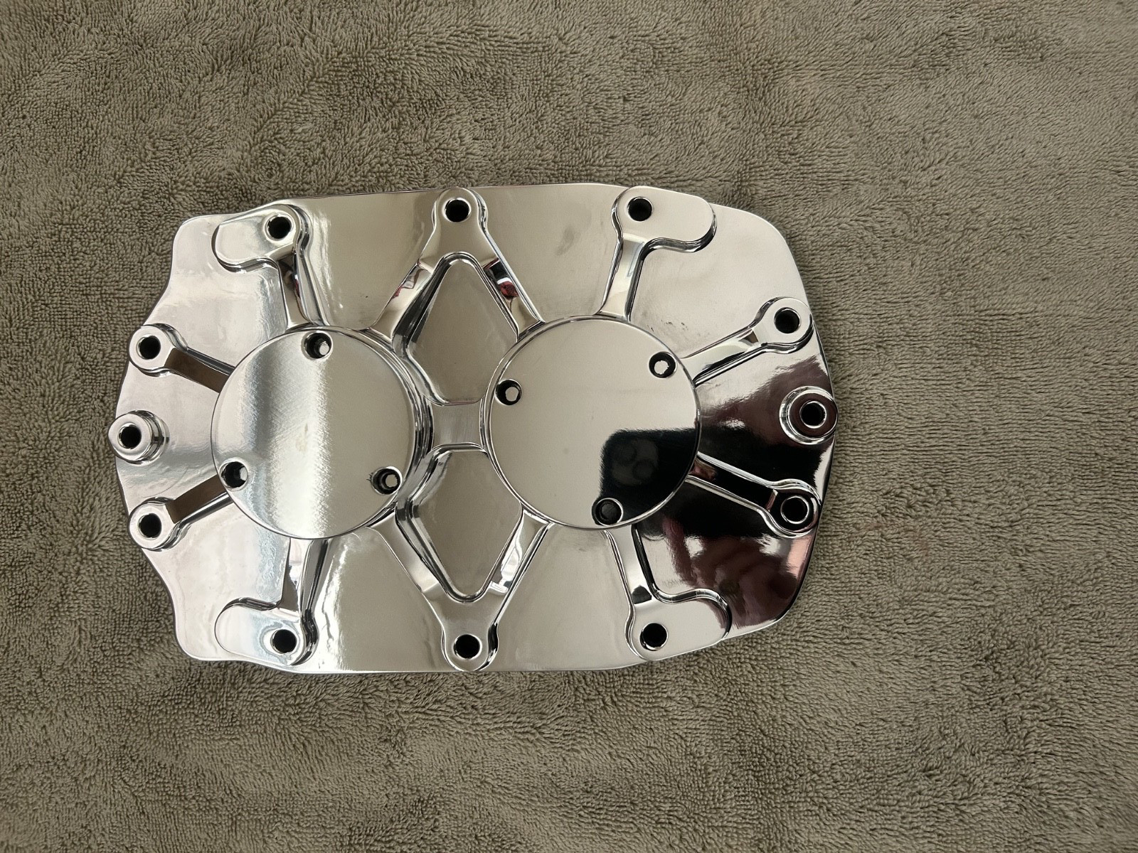 Mooneyham Blowers GMC REAR BEARING PLATE show polished drag 671 871 w caps nitro