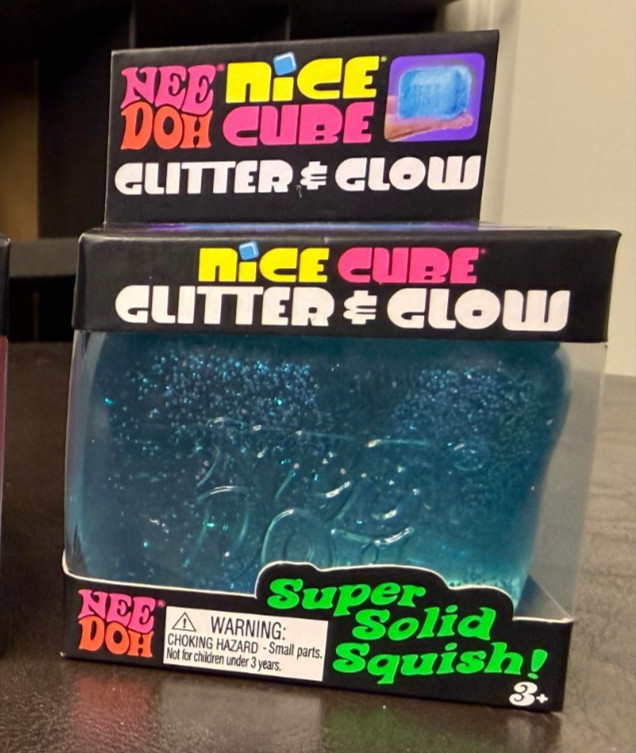 Authentic Viral NeeDoh Nice Cube Glitter & Glow Super Solid Squish Sold Out!!