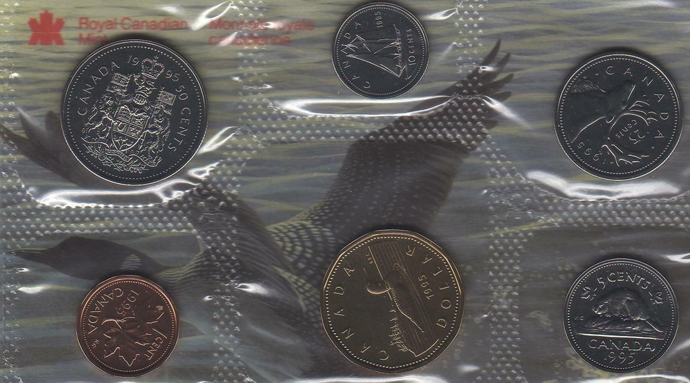 1995 Canada PL RCM Set (6 Coins UNC.)RJ