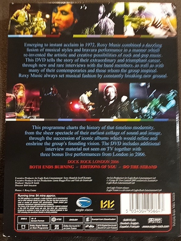 Roxy Music signed dvd Bryan Ferry More than This
