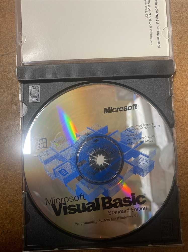 MICROSOFT Visual Basic Standard Edition 4.0