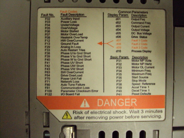 3 ~ PHASE ALLEN BRADLEY POWERFLEX 4 VARIABLE SPEED FREQUENCY AC DRIVE