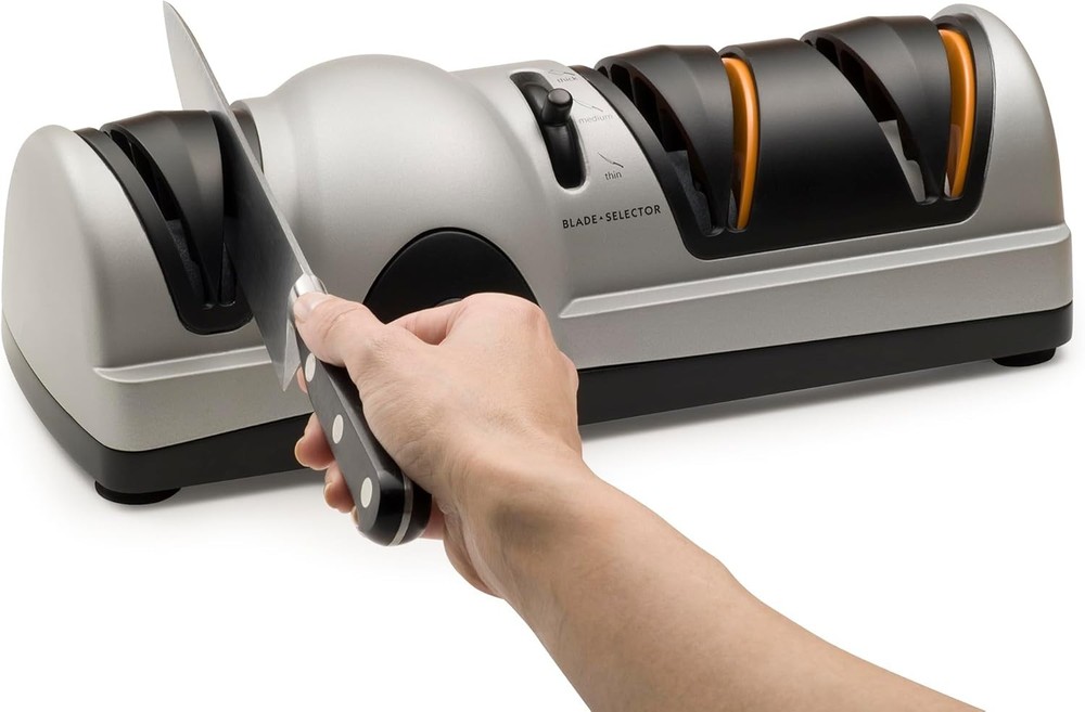 Electric Knife Sharpener 3-Stage Kitchen Hunting Fillet Sharpening System
