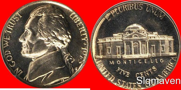 1973 S Jefferson Nickel Gem Proof