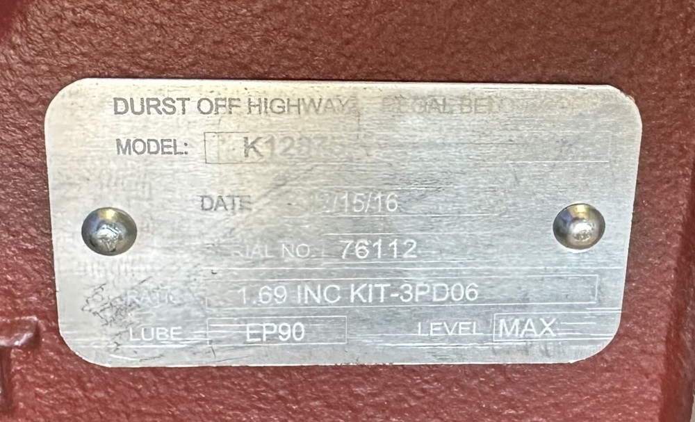 3PD06, Durst Pump Drive, Ratio 1.69:1