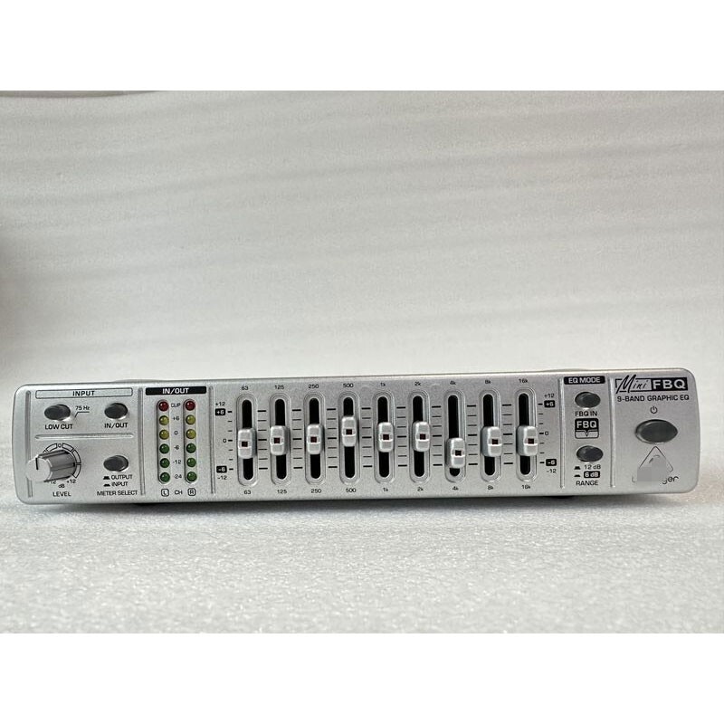 FBQ800 Ultra-compact 9-Band Graphic EQ Equalizer Audio Equalizer Processor