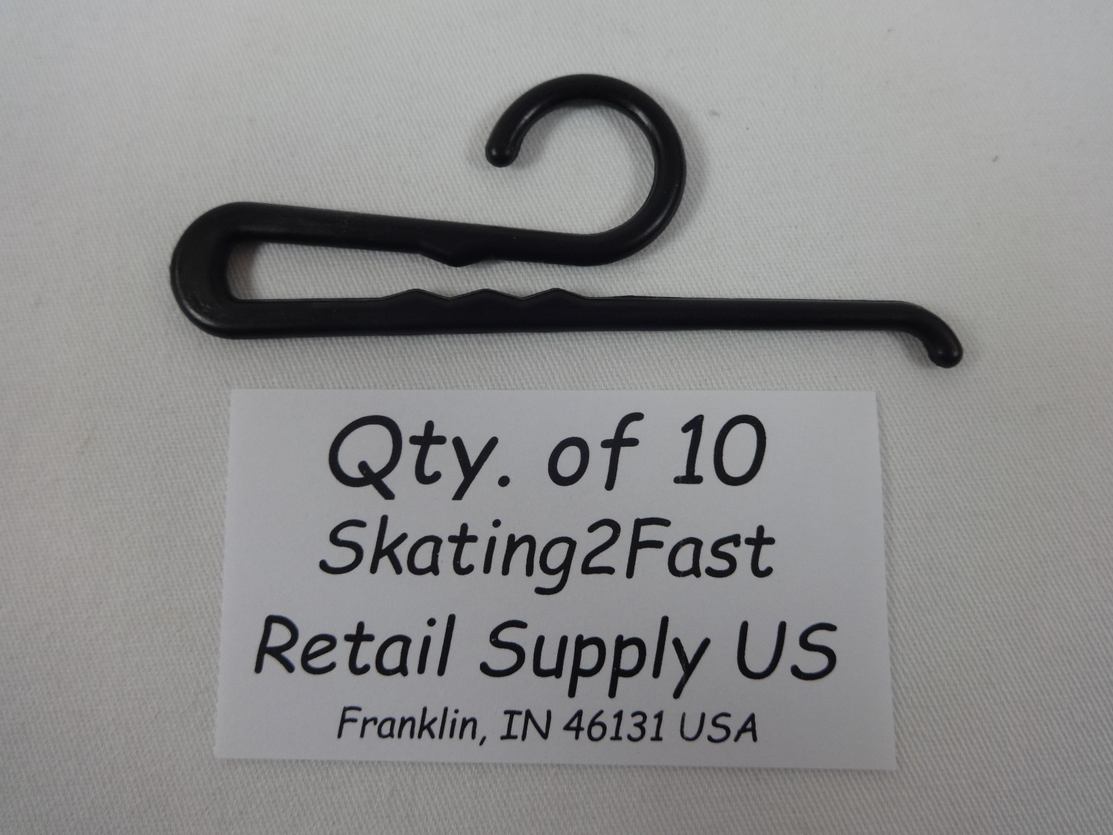 Non Slip Sock Hanger Black Plastic Clip Hook Retail Shopping Supply