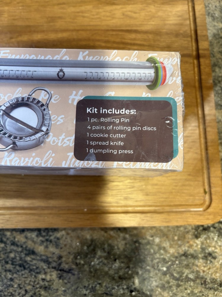 Atlas Kitchen Dumpling Making Kit, 12 Piece Set. Sealed In Box