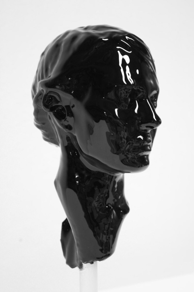 JOSEPH MARR LICORICE LAURA HEAD SCULPTURE