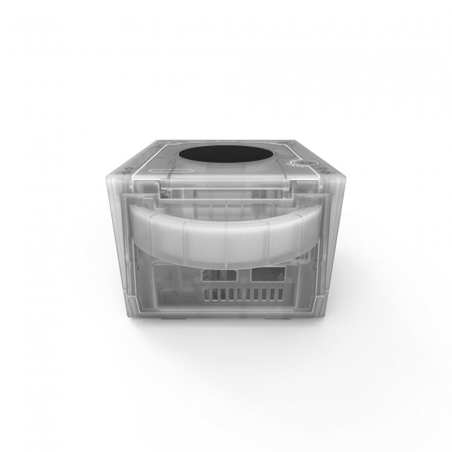 TeknoGame Console Shell Replacement Housing Kit for GameCube - Clear White