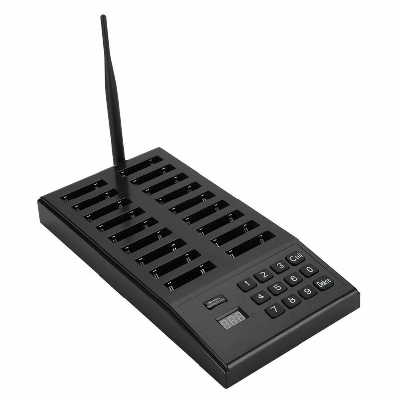 Restaurant Coaster Guest Call Wireless Queuing Paging Calling System+18 Pagers