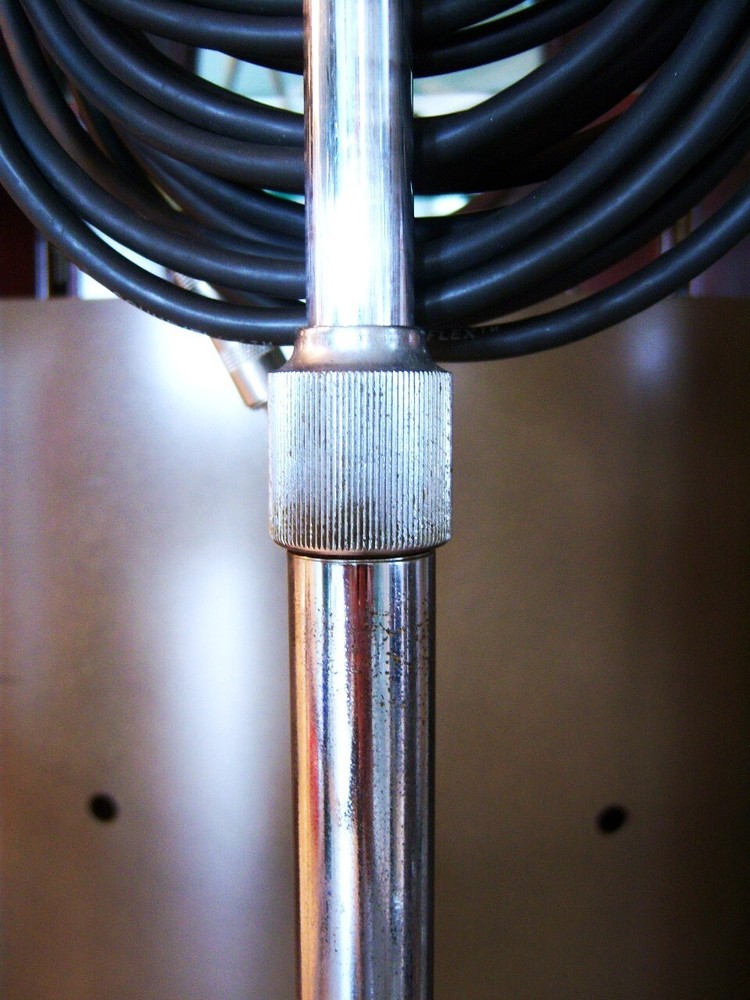 Vintage 1940's Shure 51 Dynamic microphone w cable & Bogen stand Jerry Lee Lewis