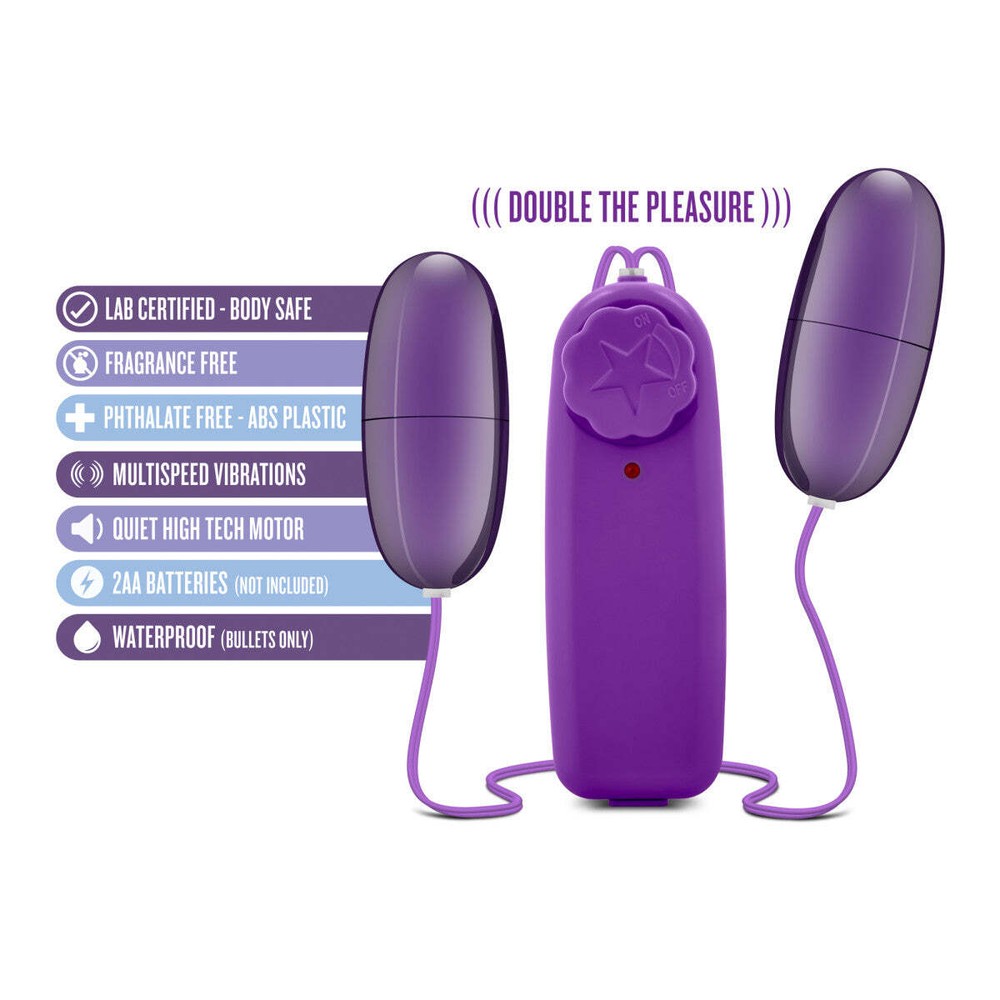 Blush B Yours Double Pop Egg-Tunable Remote Control Vibrator-Eggs Are Waterproof