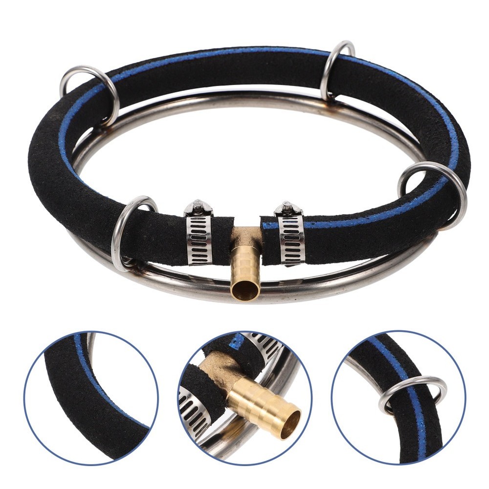 2pcs Bubble Diffuser Ring For Aquariums & Fish Ponds - Stainless Steel
